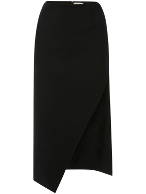 

Front-slit knitted skirt, Alexander McQueen Front-slit knitted skirt