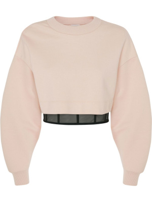 

Layered cropped sweatshirt, Alexander McQueen Layered cropped sweatshirt