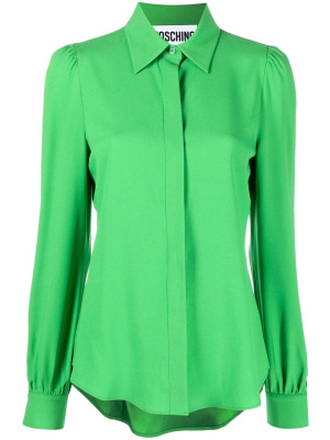

Button-up silk shirt, Moschino Button-up silk shirt