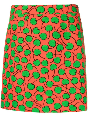 

Apple-print mini skirt, Moschino Apple-print mini skirt