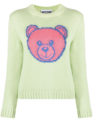 

Teddy Bear intarsia knit jumper, Moschino Teddy Bear intarsia knit jumper