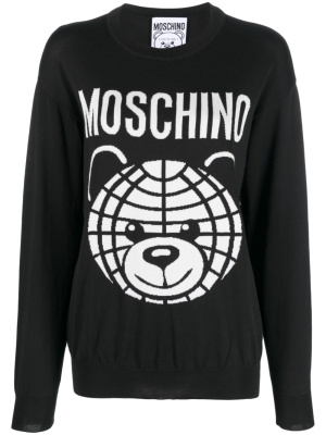 

Teddy Bear intarsia-knit jumper, Moschino Teddy Bear intarsia-knit jumper