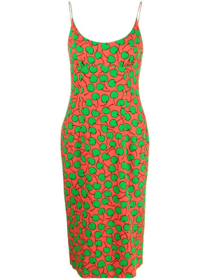 

Graphic-print midi dress, Moschino Graphic-print midi dress