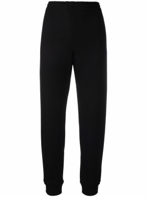 

High-waisted cotton track pants, Moschino High-waisted cotton track pants