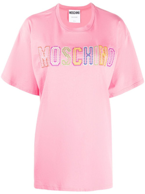 

Embroidered-logo t-shirt, Moschino Embroidered-logo t-shirt