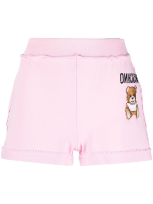 

Embroidered-logo track shorts, Moschino Embroidered-logo track shorts