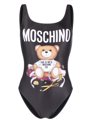 

Taddy-Bear logo-print swimsuit, Moschino Taddy-Bear logo-print swimsuit