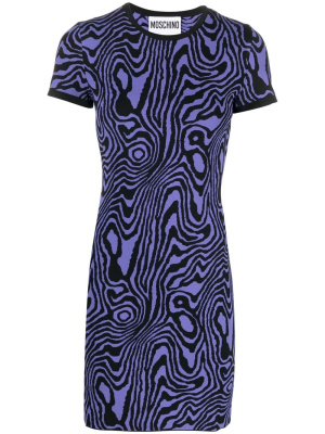 

Swirl-pattern knitted minidress, Moschino Swirl-pattern knitted minidress