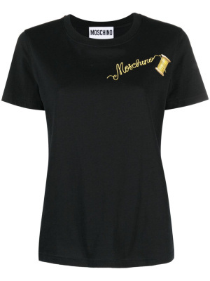 

Logo-print cotton T-shirt, Moschino Logo-print cotton T-shirt