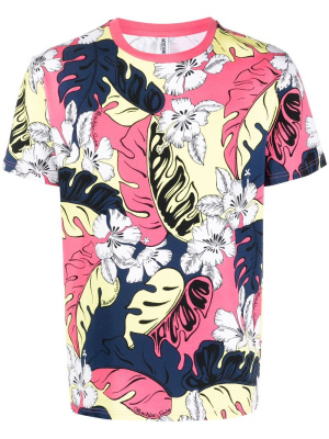 

Floral-print cotton T-shirt, Moschino Floral-print cotton T-shirt