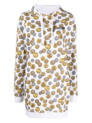 

Graphic-print hoodie dress, Moschino Graphic-print hoodie dress