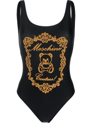 

Embroidered-logo swimsuit, Moschino Embroidered-logo swimsuit