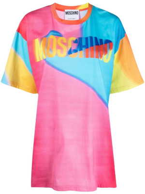 

Logo-print oversized T-shirt, Moschino Logo-print oversized T-shirt
