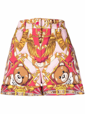 

Teddy Scarf high-waisted shorts, Moschino Teddy Scarf high-waisted shorts