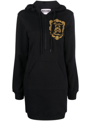 

Teddy Bear motif hoodie dress, Moschino Teddy Bear motif hoodie dress
