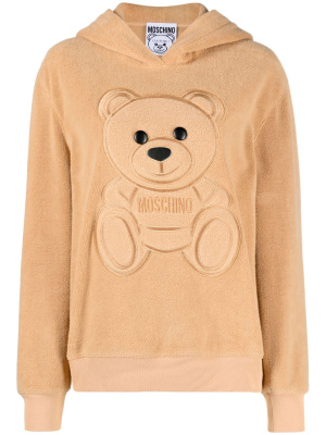 

Teddy Bear-motif cotton hoodie, Moschino Teddy Bear-motif cotton hoodie