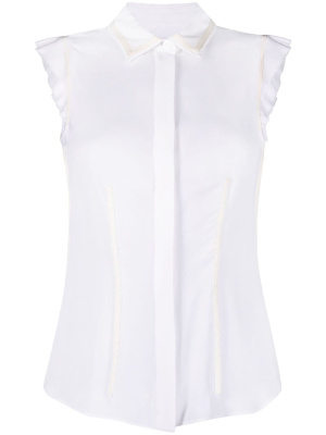 

Inside-out effect sleeveless shirt, Moschino Inside-out effect sleeveless shirt