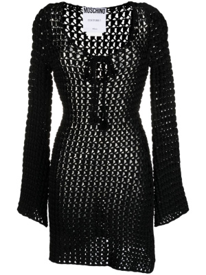 

Lace-up crochet dress, Moschino Lace-up crochet dress