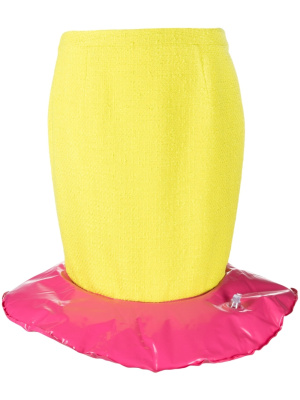 

Inflatable-detail tweed skirt, Moschino Inflatable-detail tweed skirt