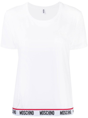 

Logo-hem detailT-shirt, Moschino Logo-hem detailT-shirt