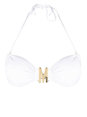 

Logo-plaque bikini top, Moschino Logo-plaque bikini top
