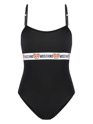 

Logo-underband stretch bodysuit, Moschino Logo-underband stretch bodysuit