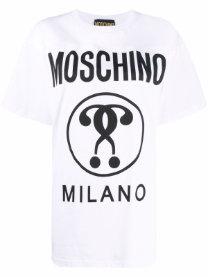 

Logo-print cotton T-shirt, Moschino Logo-print cotton T-shirt
