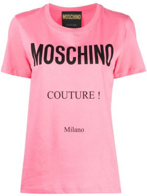 

Logo-print detail T-shirt, Moschino Logo-print detail T-shirt