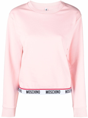 

Logo-trim sweatshirt, Moschino Logo-trim sweatshirt