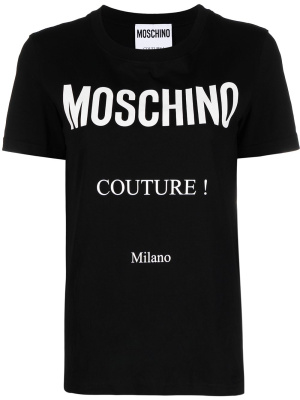 

Couture logo-print T-shirt, Moschino Couture logo-print T-shirt