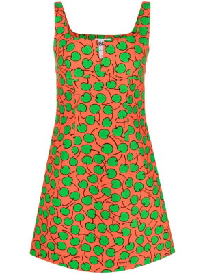 

Cherry-print mini dress, Moschino Cherry-print mini dress