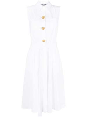 

Sleeveless cotton shirtdress, Moschino Sleeveless cotton shirtdress