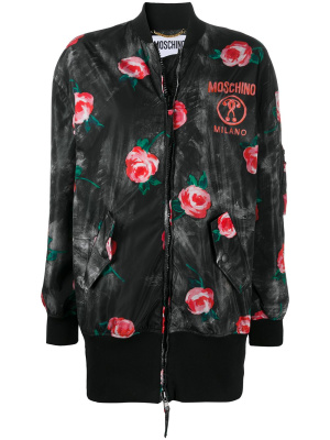 

Floral print bomber jacket, Moschino Floral print bomber jacket