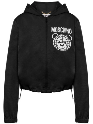 

Teddy bear-print zipped hoodie, Moschino Teddy bear-print zipped hoodie