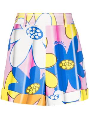 

Floral-print tailored shorts, Moschino Floral-print tailored shorts