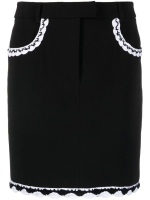 

Crochet-trim mini skirt, Moschino Crochet-trim mini skirt