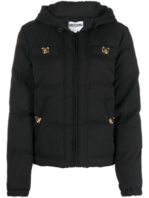 

Teddy button-detail padded jacket, Moschino Teddy button-detail padded jacket