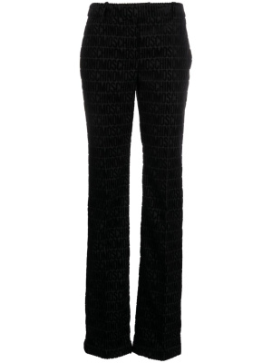 

Monogram-print tailored trousers, Moschino Monogram-print tailored trousers