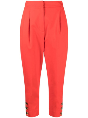 

Heart-button detail trousers, Moschino Heart-button detail trousers