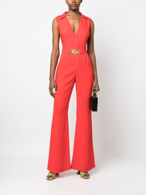 

Smiley-detail belted jumpsuit, Moschino Smiley-detail belted jumpsuit