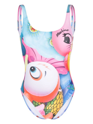 

Cartoon-print swimsuit, Moschino Cartoon-print swimsuit