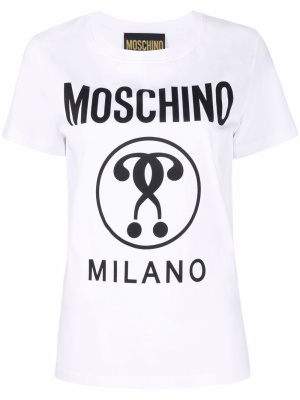 

Double Question Mark cotton T-shirt, Moschino Double Question Mark cotton T-shirt