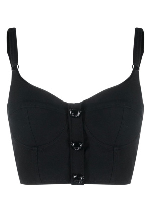 

Teddy Bear-button bustier top, Moschino Teddy Bear-button bustier top