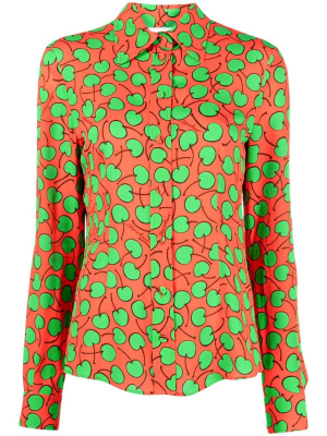 

Cherry-print long-sleeved shirt, Moschino Cherry-print long-sleeved shirt