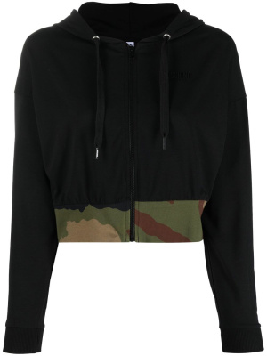 

Camouflage-print zip-up hoodie, Moschino Camouflage-print zip-up hoodie