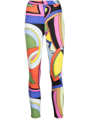 

Abstract-print high-waist leggings, Moschino Abstract-print high-waist leggings