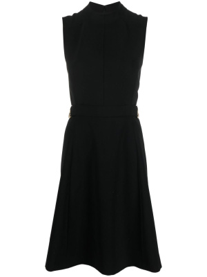 

High neck belted dress, Moschino High neck belted dress