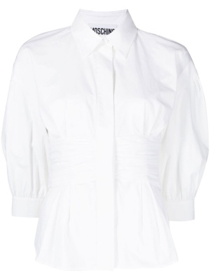 

Gathered-waist detail shirt, Moschino Gathered-waist detail shirt