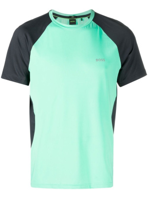 

Logo-print colour-block panelled T-shirt, BOSS Logo-print colour-block panelled T-shirt