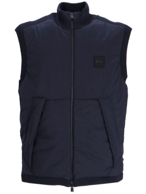 

Logo-patch panelled gilet, BOSS Logo-patch panelled gilet